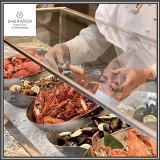 【新竹豐邑喜來登大飯店】盛宴自助餐廳平日雙人晚餐券(MO)[新竹][Mohist電子票券] 歷史價格詳細信息