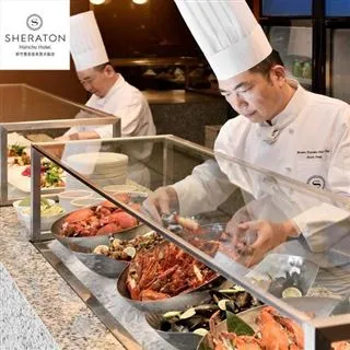 【新竹豐邑喜來登大飯店】盛宴自助餐廳平日雙人晚餐券(MO)[新竹][Mohist電子票券] 歷史價格詳細信息