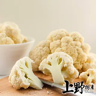 【上野物產】急凍生鮮切塊白花椰菜 x2包(500g±10%/包) 歷史價格詳細信息