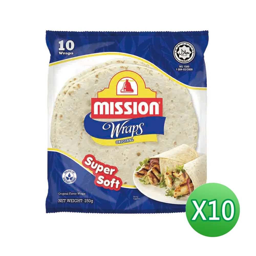 【Mission】10吋 墨西哥薄餅 840g(12片)*10入組 歷史價格詳細信息