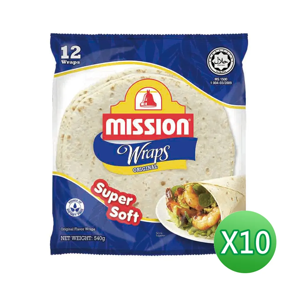 【Mission】10吋 墨西哥薄餅 840g(12片)*10入組 歷史價格詳細信息