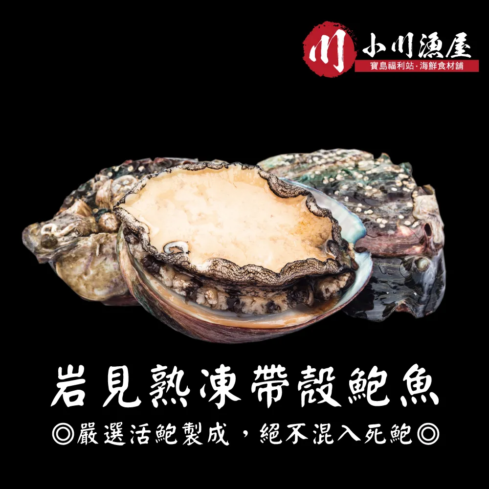 【小川漁屋】熟凍帶殼鮑魚4包(300g±10%/包/8-11顆) 歷史價格詳細信息