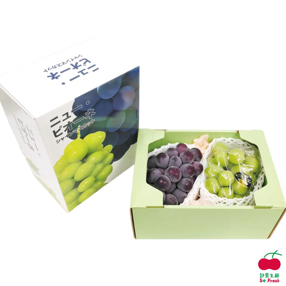 【舒果SoFresh】日本麝香葡萄/韓國梨禮盒(麝香x1串+韓國梨x4顆/約2.8kg/中秋禮盒) 歷史價格詳細信息