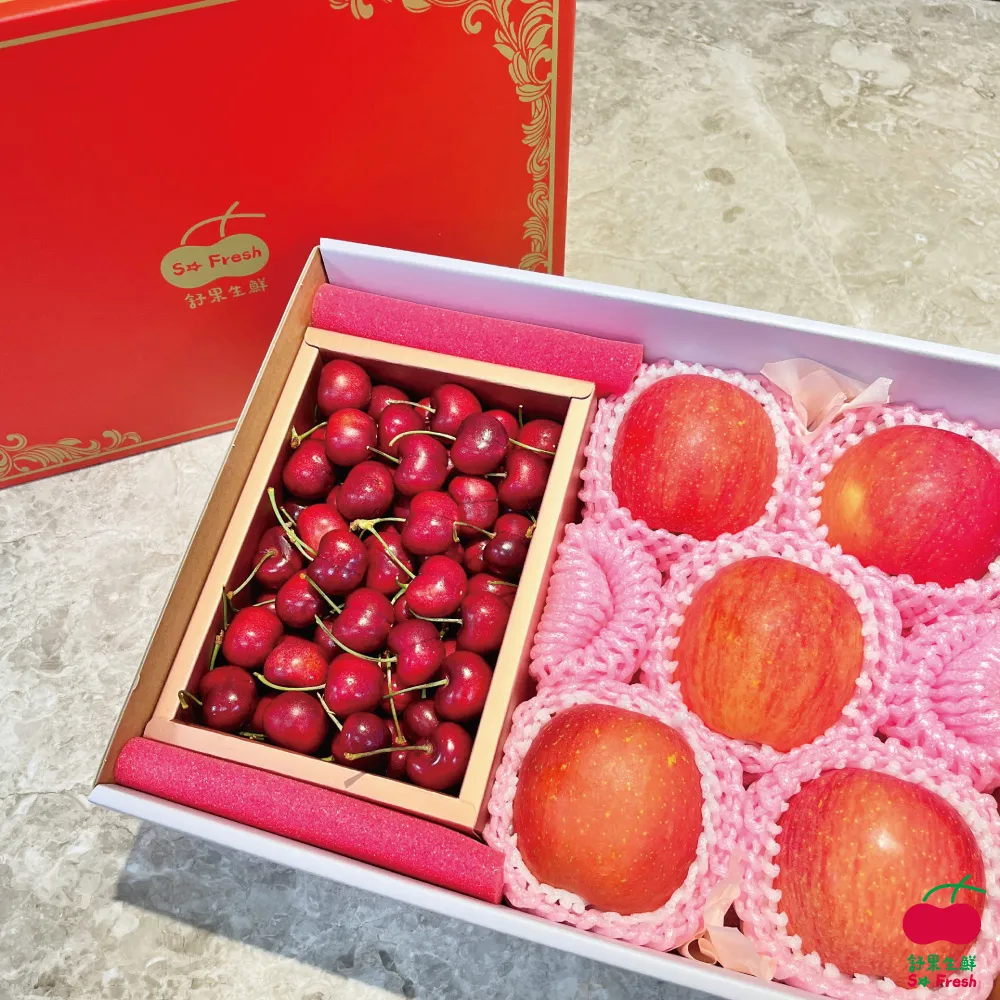 【舒果SoFresh】紅寶麝香金星禮盒(紅寶石櫻桃x1kg+韓國麝香x1串+日本金星蘋果x2顆/約2.2kg/禮盒) 歷史價格詳細信息