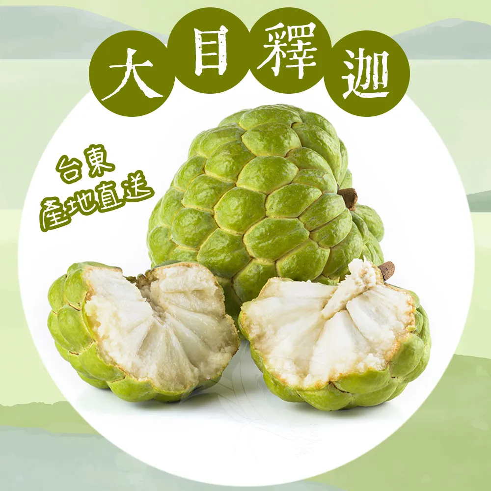 【禾鴻】台東優質大目釋迦XL級5斤x1箱(5-6顆/箱) 歷史價格詳細信息