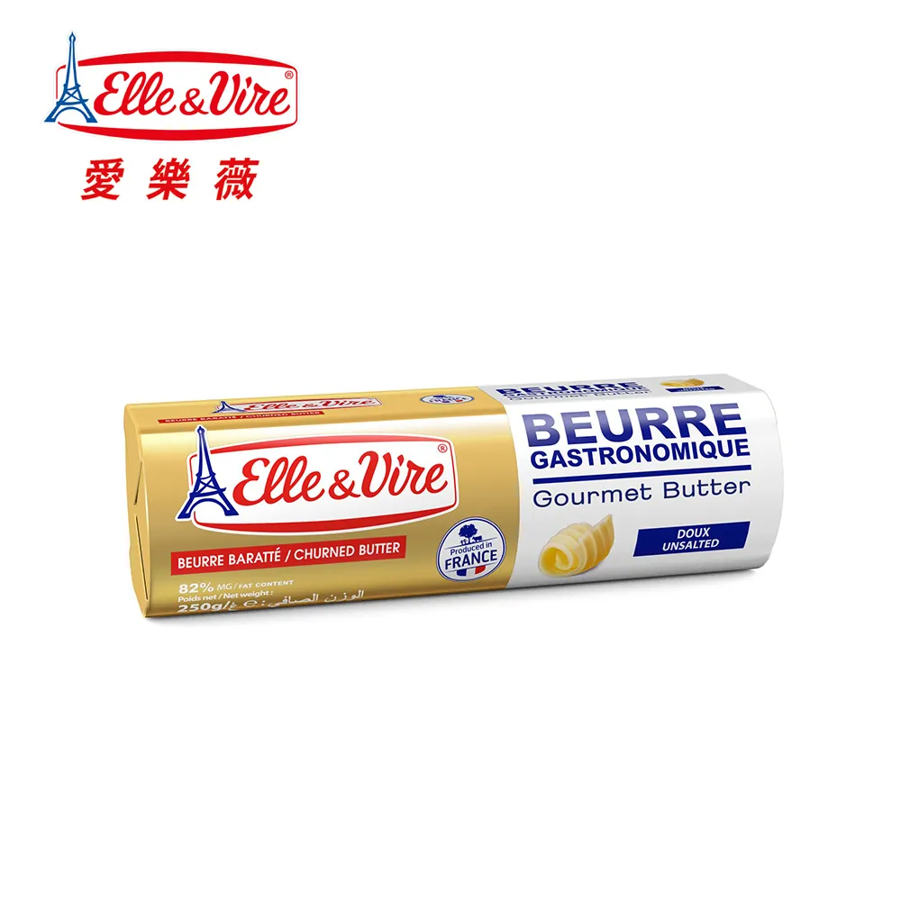 【Elle&Vire 愛樂薇】法國無鹽奶油*6 250g-冷藏配送 歷史價格詳細信息