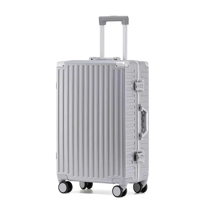 《箱旅世界》BoxTrip 24吋復古防刮硬殼鋁框行李箱  行李箱 登機箱 旅行箱 歷史價格詳細信息