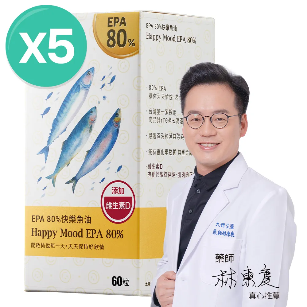 【大研生醫】EPA80%快樂魚油(60粒x3盒) 歷史價格詳細信息