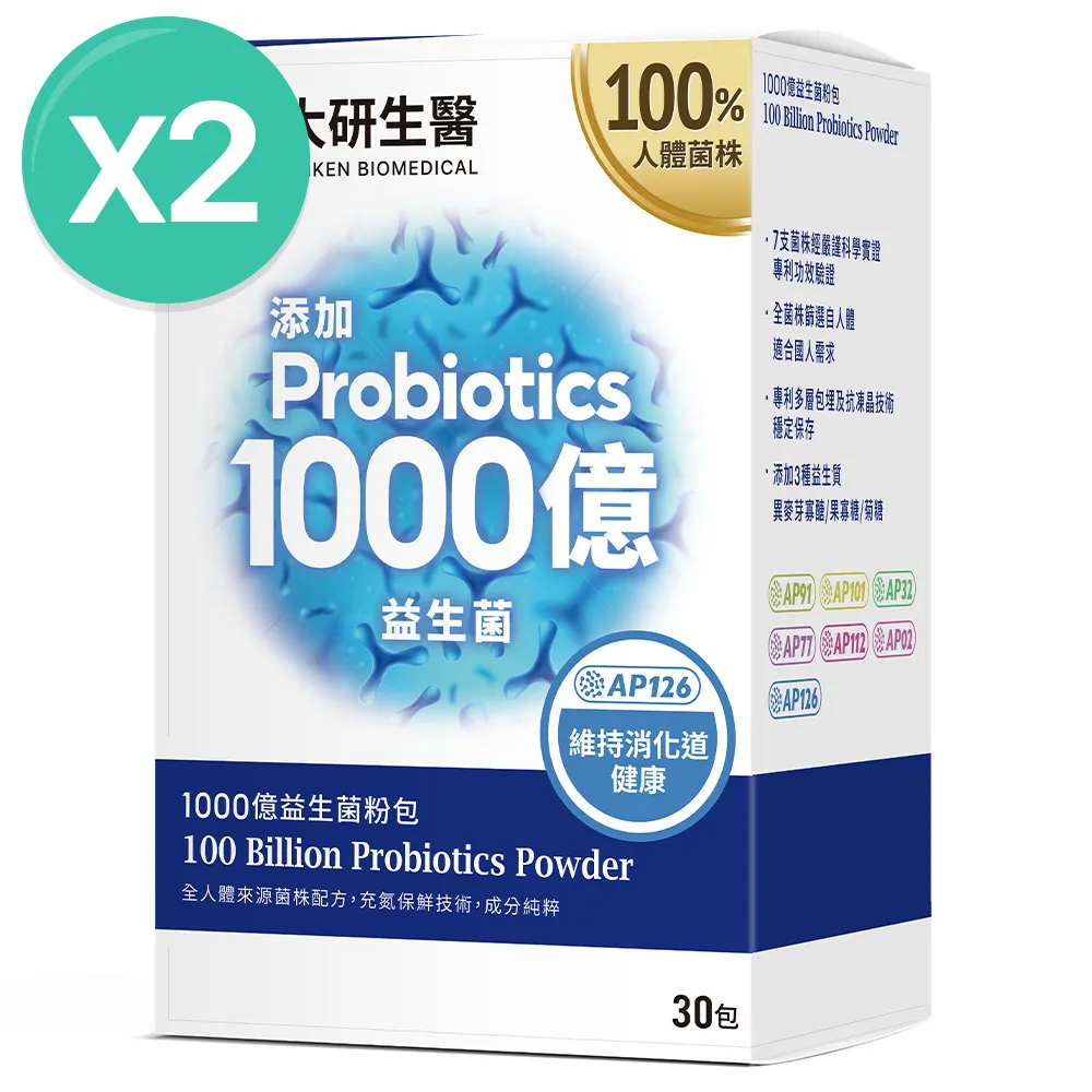 【大研生醫】1000億益生菌粉包(2gX30包X5盒 ) 歷史價格詳細信息