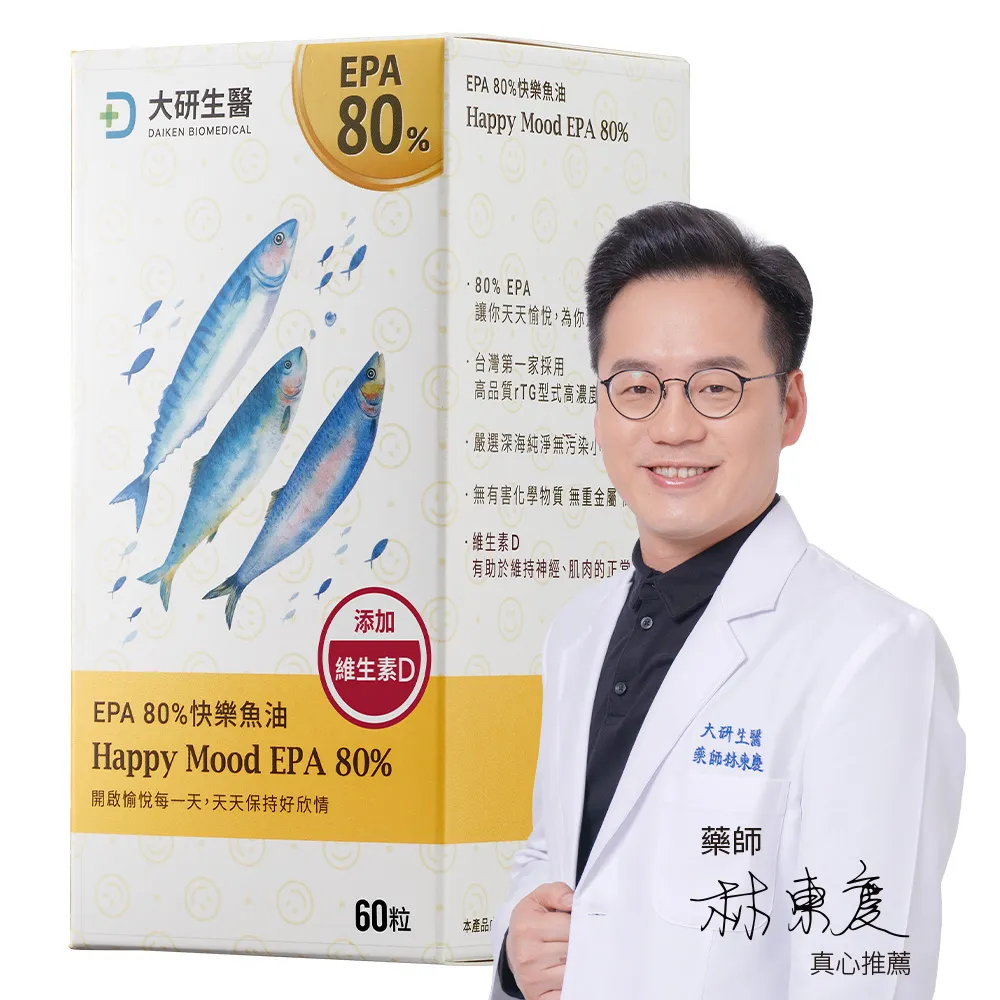 【大研生醫】EPA80%快樂魚油(60粒x3盒) 歷史價格詳細信息
