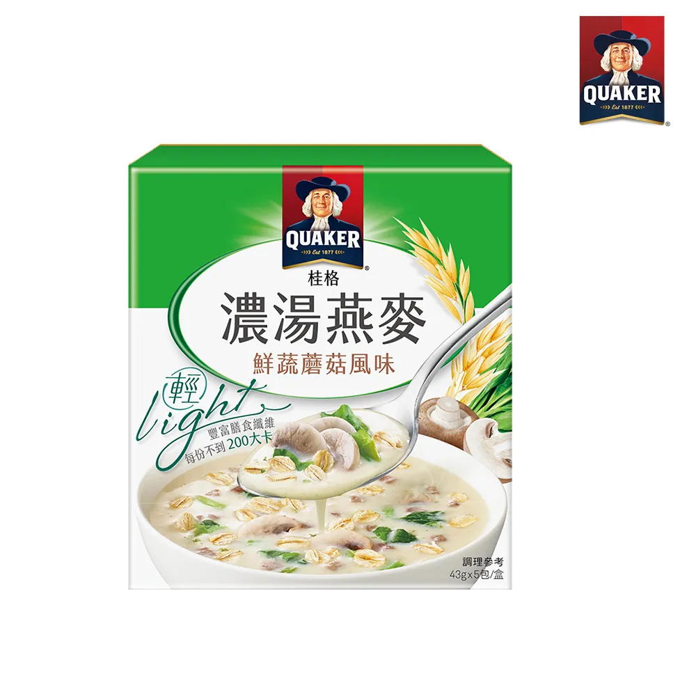 桂格濃湯燕麥鮮蔬蘑菇風味風味43g【康是美】 歷史價格詳細信息