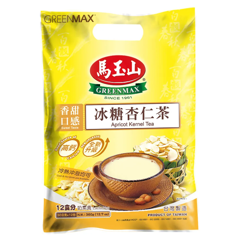 《馬玉山》冰糖杏仁茶(30g*12入/袋)~全新升級 x2 歷史價格詳細信息