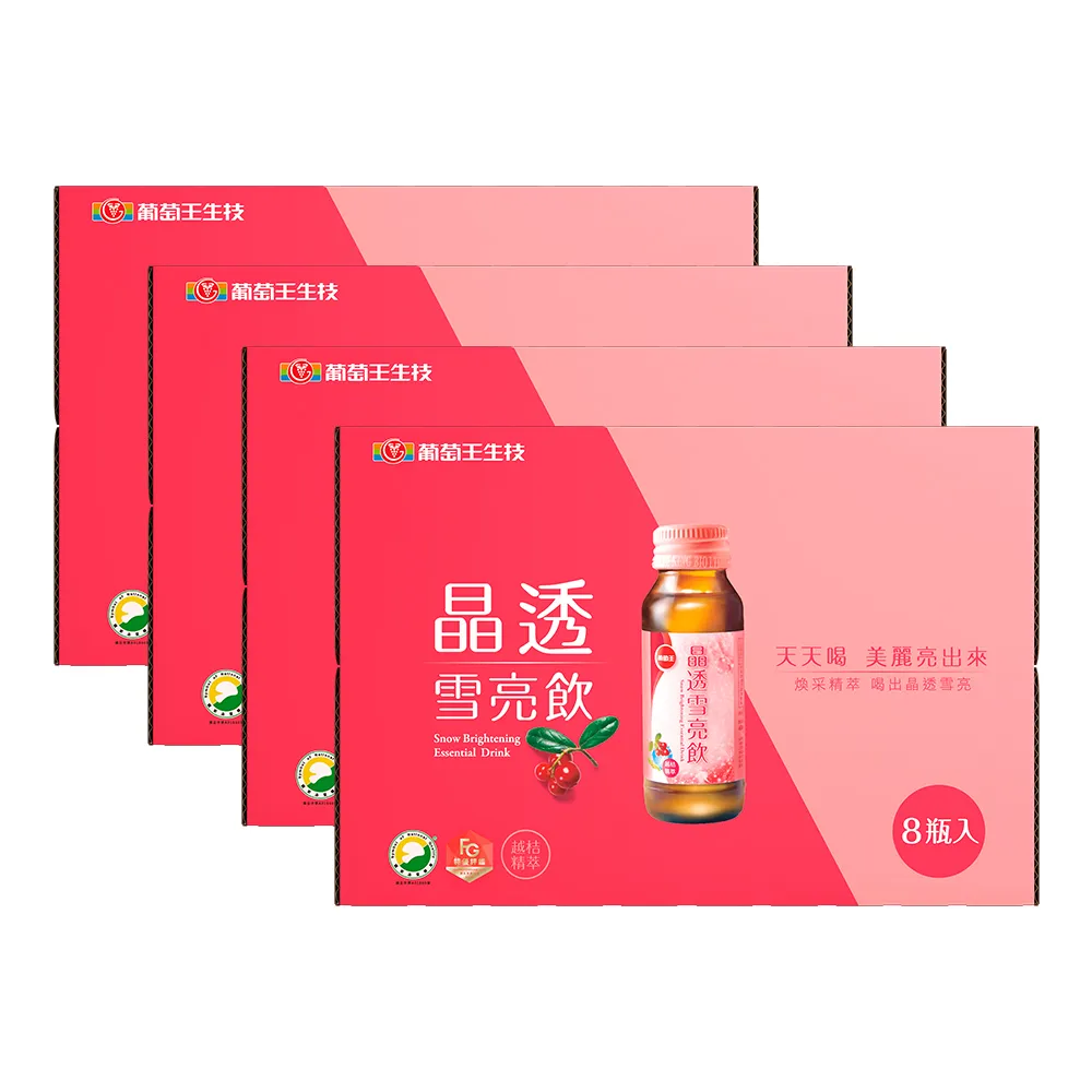 【葡萄王】晶透雪亮飲60ml*8瓶(乳酸菌 賽洛美 熊果素 GABA 甘氨酸亞鐵 德國水解膠原蛋白) 歷史價格詳細信息
