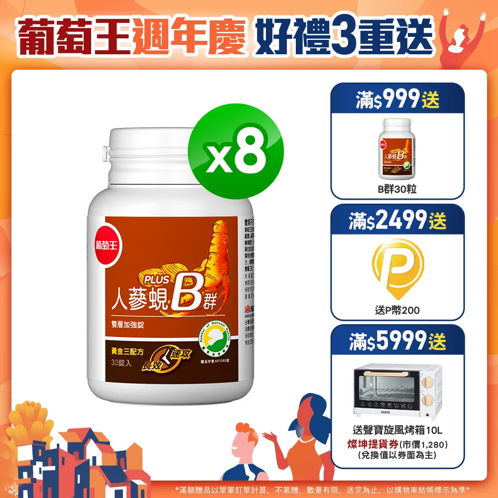 葡萄王人蔘蜆B群雙層加強錠30錠 歷史價格詳細信息
