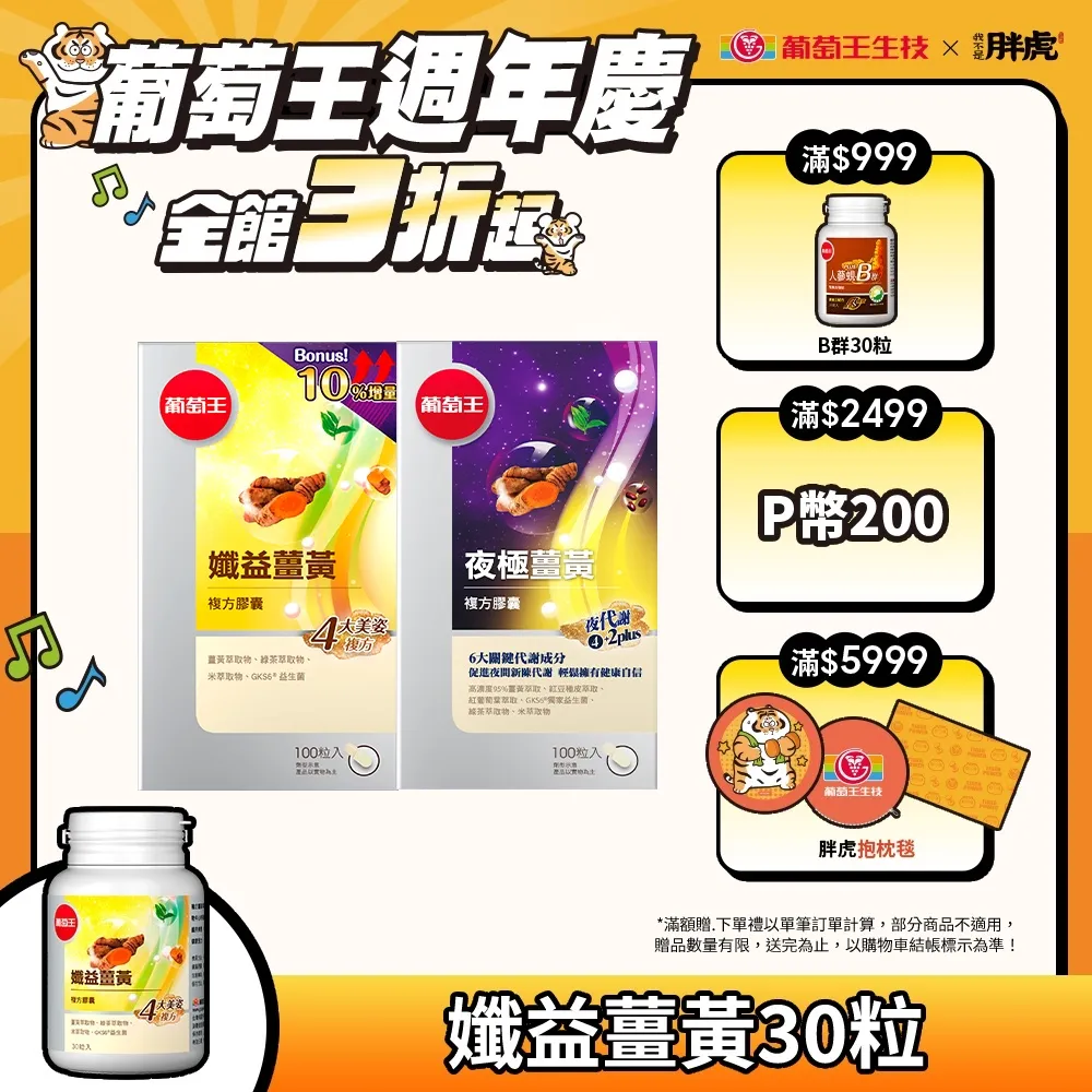 葡萄王 日夜代謝窈窕組(孅益薑黃100粒+夜極薑黃100粒) 歷史價格詳細信息