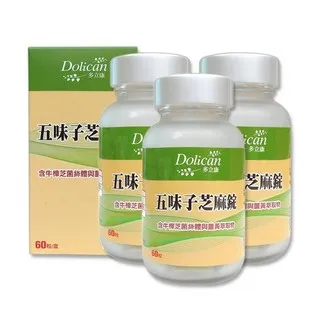 多立康五味子芝麻錠+牛樟芝菌絲體Plus三入組(60粒/盒) 歷史價格詳細信息