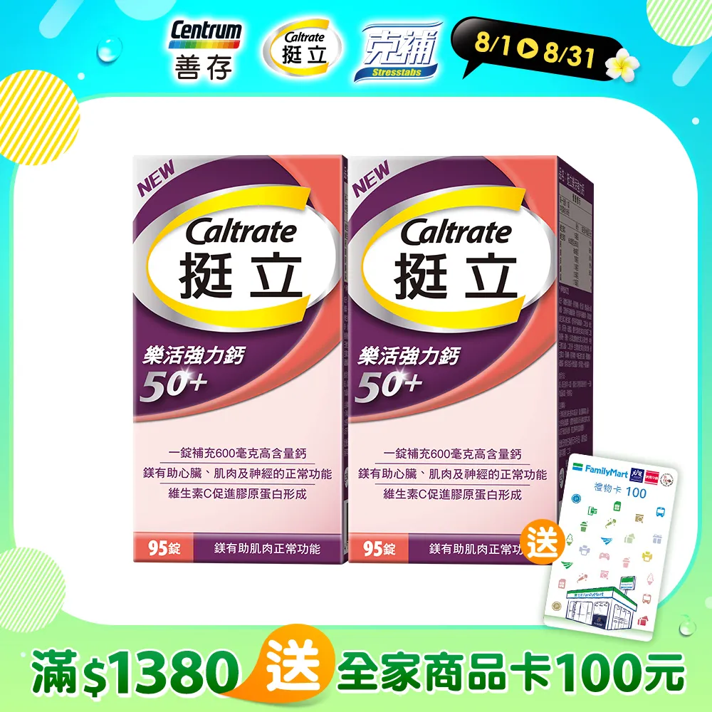 【挺立】鈣強力錠x2盒(60錠/盒) 歷史價格詳細信息