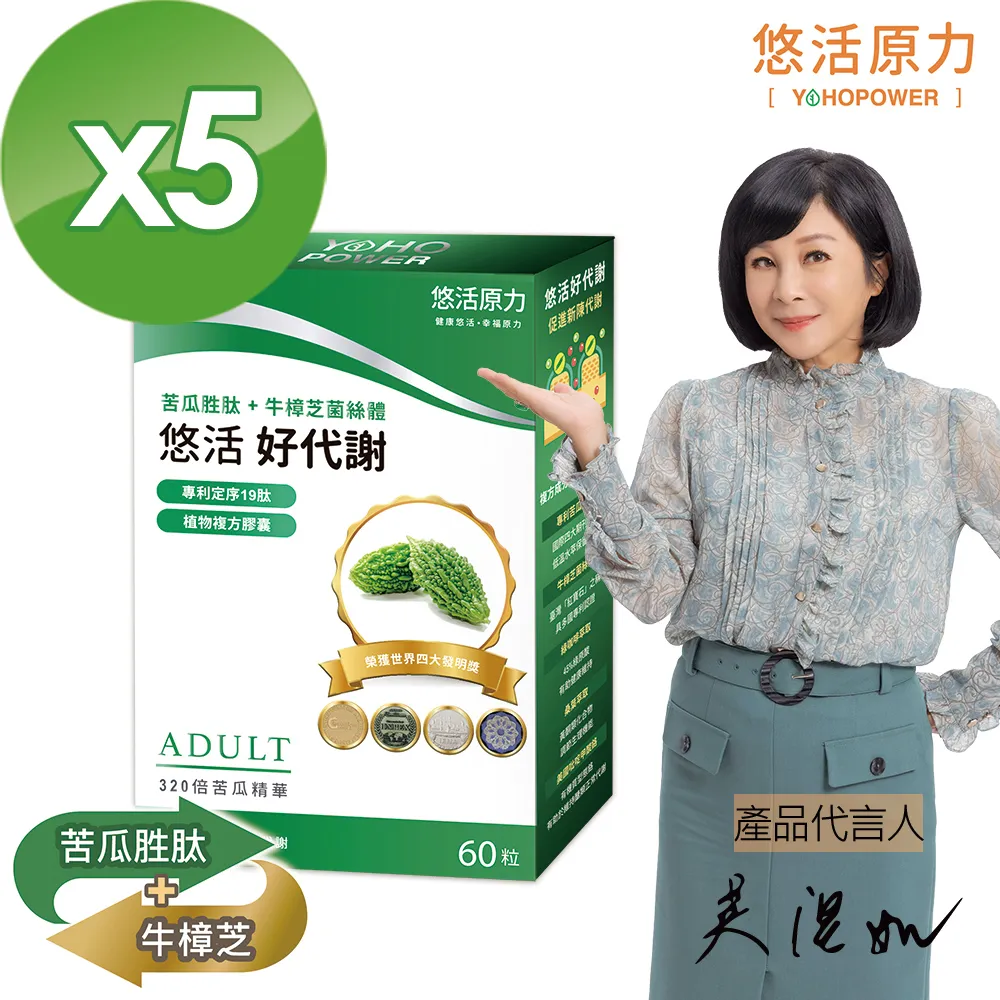 【悠活原力】悠活好代謝 苦瓜胜肽（60粒/盒）多規 吳淡如推薦 專利款 醣類管理員　專利定序19肽 歷史價格詳細信息