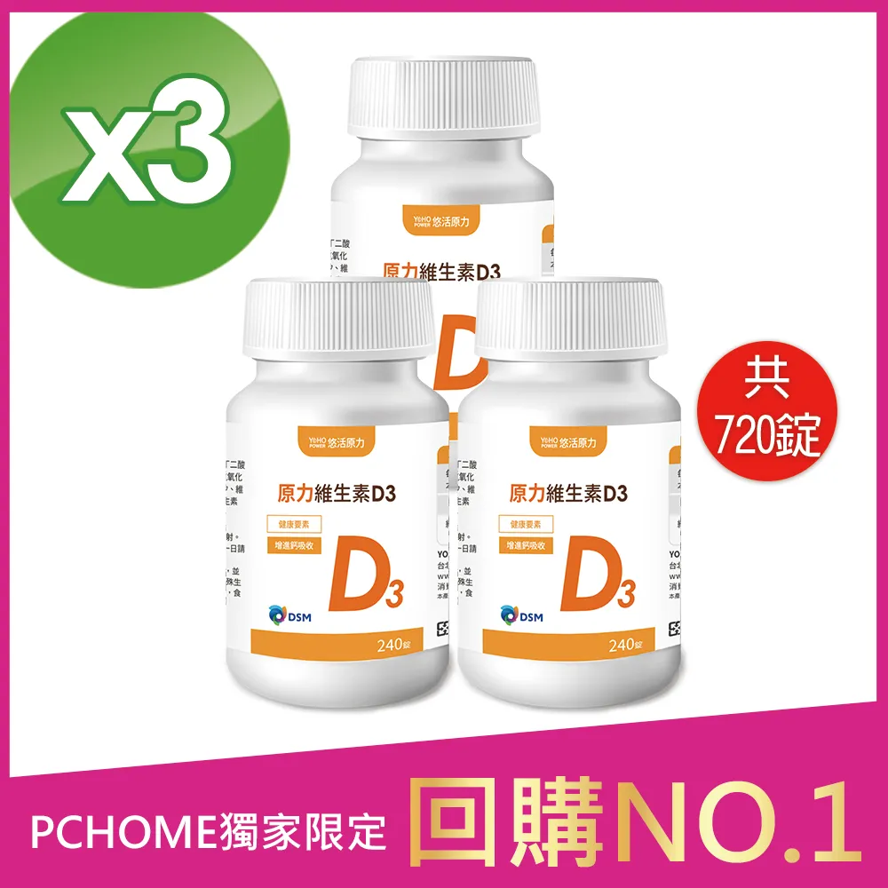 【悠活原力】原力維生素D3錠(120錠/瓶) x6瓶 歷史價格詳細信息