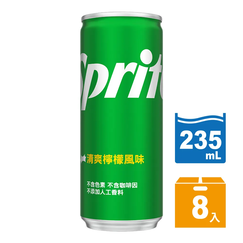 雪碧易開罐 (SLIM) 235mlx8罐/組  【大潤發】 歷史價格詳細信息