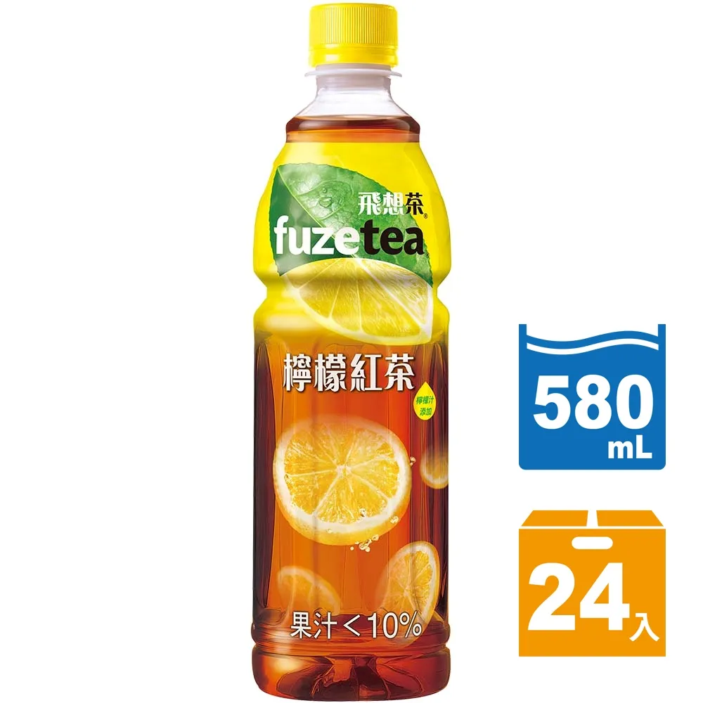 FUZE tea 檸檬紅茶 580mlx4瓶/組  【大潤發】 歷史價格詳細信息
