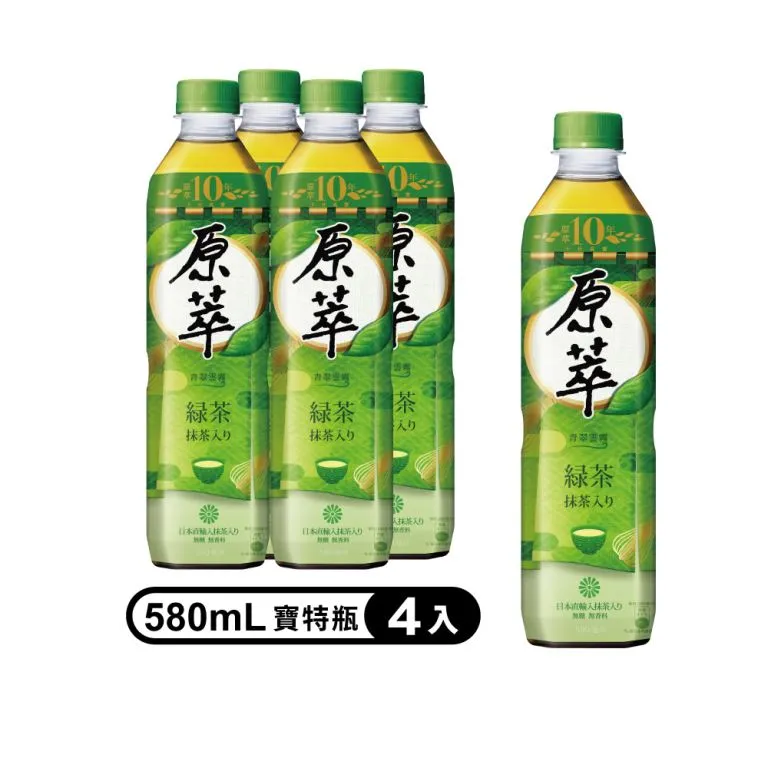 原萃日式綠茶580ml毫升 x 4【家樂福】 歷史價格詳細信息