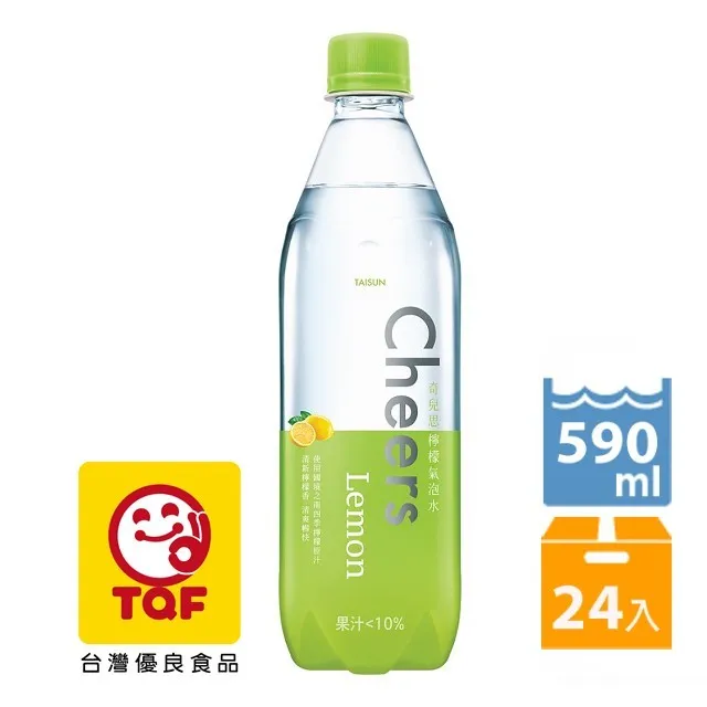 Cheers檸檬氣泡水590ml x4入【愛買】 歷史價格詳細信息