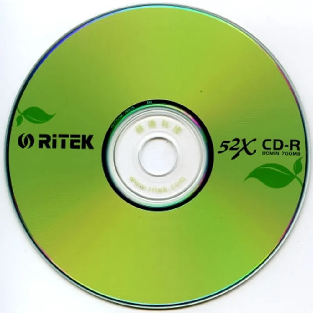 錸德 Ritek 環保綠葉 CD-R 700MB 52X 50片裸裝 歷史價格詳細信息