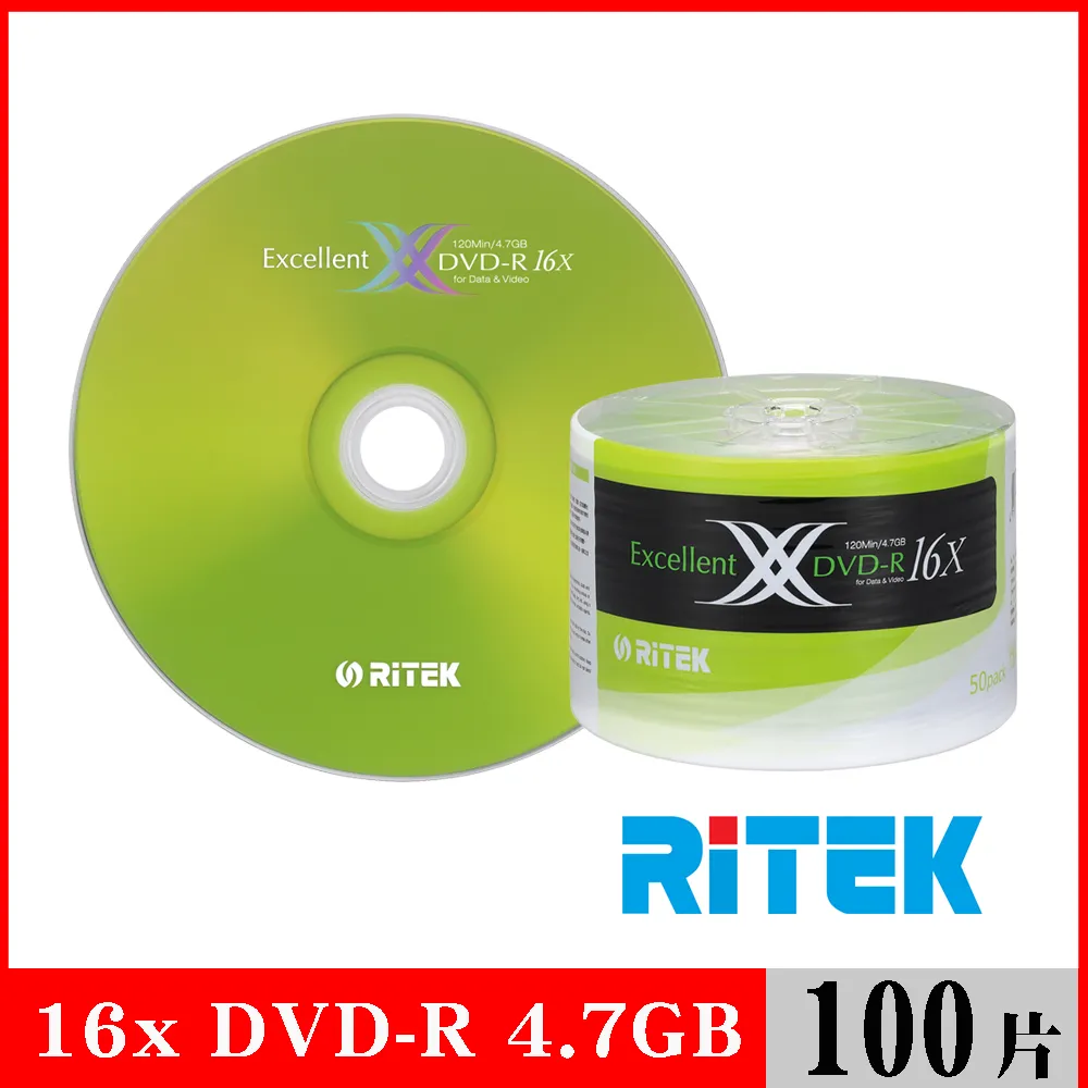 RITEK錸德 16X DVD-R 4.7GB X版/50片裸裝 歷史價格詳細信息