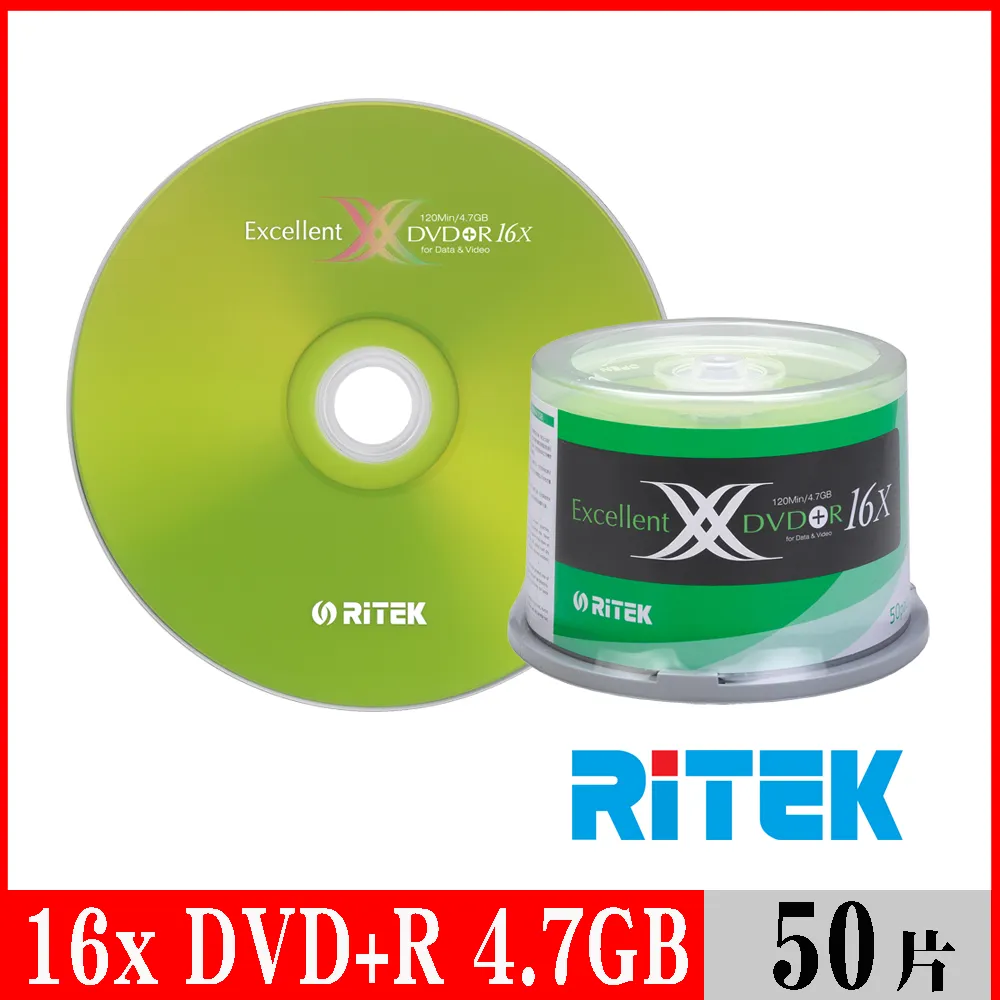 RITEK錸德 16X DVD-R 4.7GB X版/50片裸裝 歷史價格詳細信息