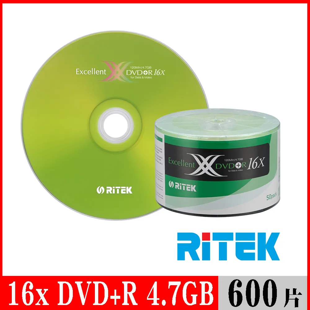 RITEK錸德 16X DVD-R 4.7GB X版/50片裸裝 歷史價格詳細信息