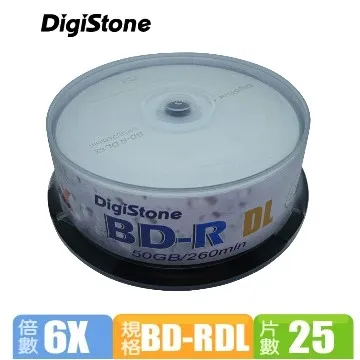 DigiStone A+ 藍光 Blu-ray 4X BD-R DL 50GB 亮面相片滿版可印片X25片 歷史價格詳細信息