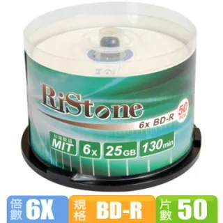 RiStone 6x BD-R DL 藍光燒錄片 50GB 可列印 原廠10片裝 歷史價格詳細信息