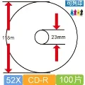 CD-R 可列印光碟 100片裝 歷史價格詳細信息