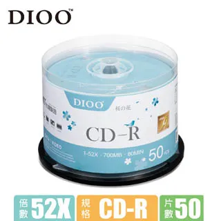 DIOO 櫻花版 52X CD-R 50片桶 台灣製造＊另有MEMOREX美瑞思/錸德/中環/銓茂隨機出貨 歷史價格詳細信息