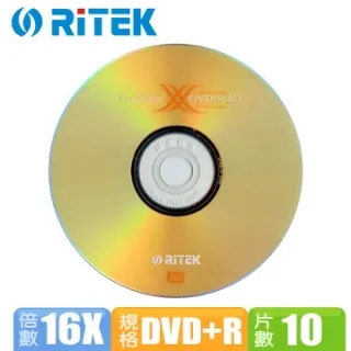 錸德RiTEK X系列 16X DVD+R光碟片 (10片布丁桶裝) 歷史價格詳細信息