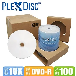 PLEXDISC DVD-R 16x 噴墨可印光碟片 600片裝 歷史價格詳細信息