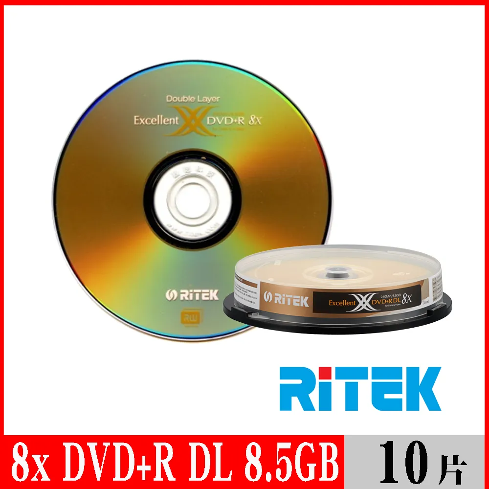 Ritek錸德 8X DVD+ RDL 8.5GB 30片 + 三菱雙頭筆一支 歷史價格詳細信息