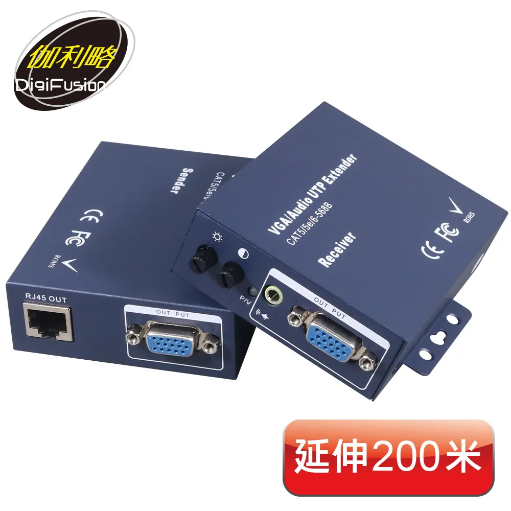 VGA 200米 延長器 VGA延長線 轉RJ45 支援200米 歷史價格詳細信息