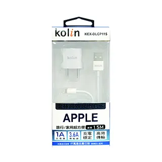 Kolin歌林 APPLE 彩色快速傳輸充電線 KEX-DLCP17 歷史價格詳細信息