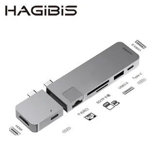 HAGiBiS鋁合金4合1擴充器Type-C/USB双接頭＋USB*4 歷史價格詳細信息