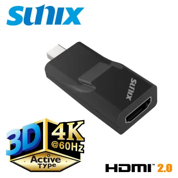 SUNIX DisplayPort to HDMI 2.0主動式轉換器（D2H13MD） 歷史價格詳細信息