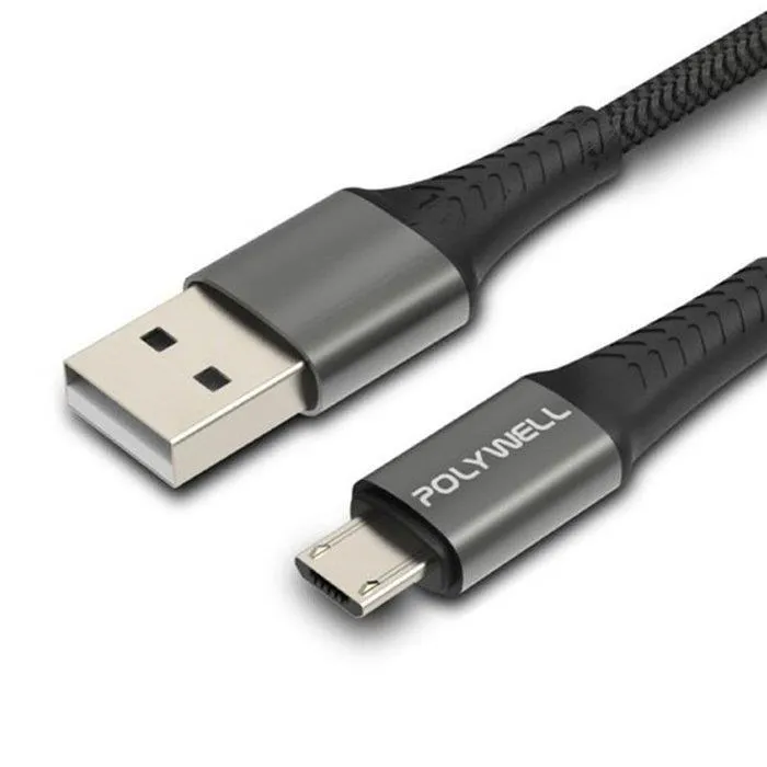 【珍愛頌】寶利威爾 USB-A To Micro-B 公對公 編織充電線 1~2米 POLYWELL 手機充電線 快充線 歷史價格詳細信息