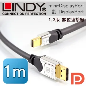 LINDY 林帝 mini-DisplayPort公 對 DisplayPort公 1.3版 數位連接線 2m (41552) 歷史價格詳細信息