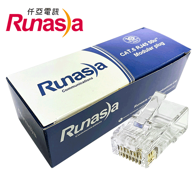 Runasia 六類(Cat.6)RJ-45網路無遮蔽水晶接頭 (100PCS) 歷史價格詳細信息