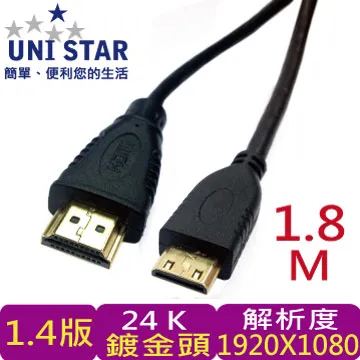 UNI STAR 1.4b版 HDMI D公-D公 1.2公尺(HDMI-DD012-PE) 歷史價格詳細信息