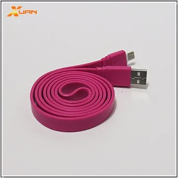 彩色大麵條扁線-Micro USB通用傳輸充電線（黃色） 歷史價格詳細信息