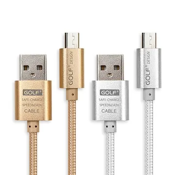 GOLF Micro USB 轉 USB 2.0 流光系列鋅合金傳輸充電線(1M) 歷史價格詳細信息
