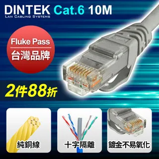 DINTEK Cat.6 U/UTP 高速傳輸專用線-2M-藍(1201-04213) 歷史價格詳細信息