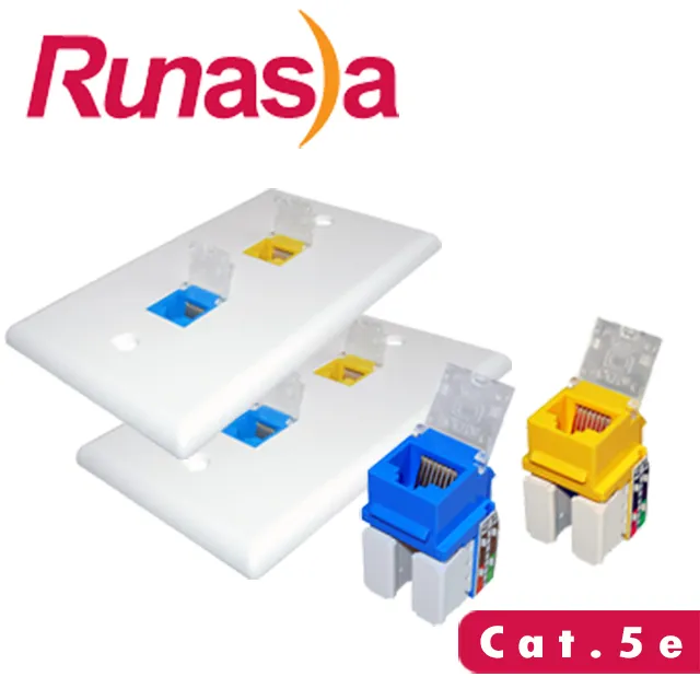 Runasia 超五類(Cat.5e)三埠埋入式資訊面板組 (兩組) 歷史價格詳細信息